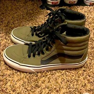 Olive Green High Top Vans